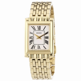 Seiko SUJG22P1 Women's Classic White Dial Gold Plated Steel Watch