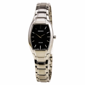 Seiko SUP259 Women's Solar Black Dial Stainless Steel Bracelet Watch