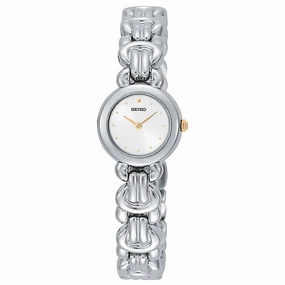 Seiko SXJS93 Women's Dress Quartz Silver Tone Dial Stainless Steel Bracelet Watch