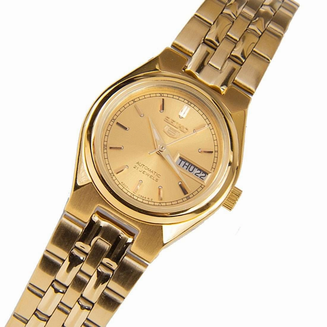 SEIKO SYMA04K1 Automatic Gold Stainless Steel Watch for Women