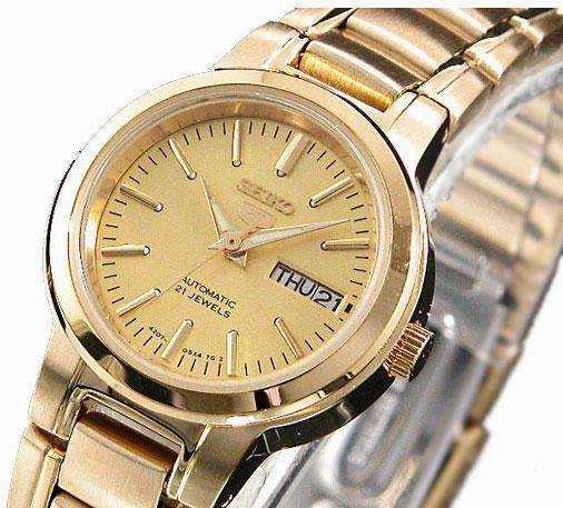 SEIKO SYME46K1 Automatic Gold Stainless Steel Watch for Women