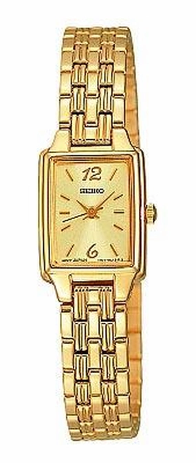 Seiko Women's Rectangular Face Bracelet Watch SXGL62
