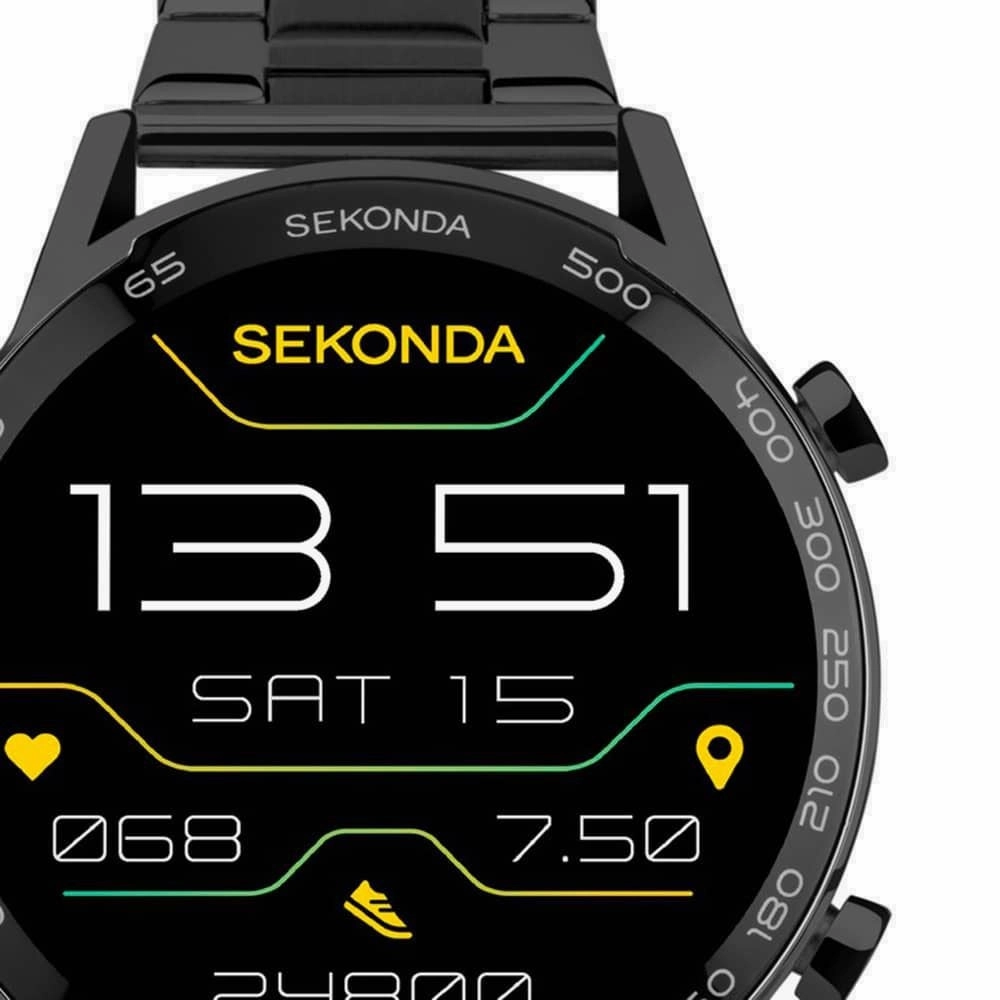 Sekonda Active Plus Smart Watch Black Case Black Bracelet 30226