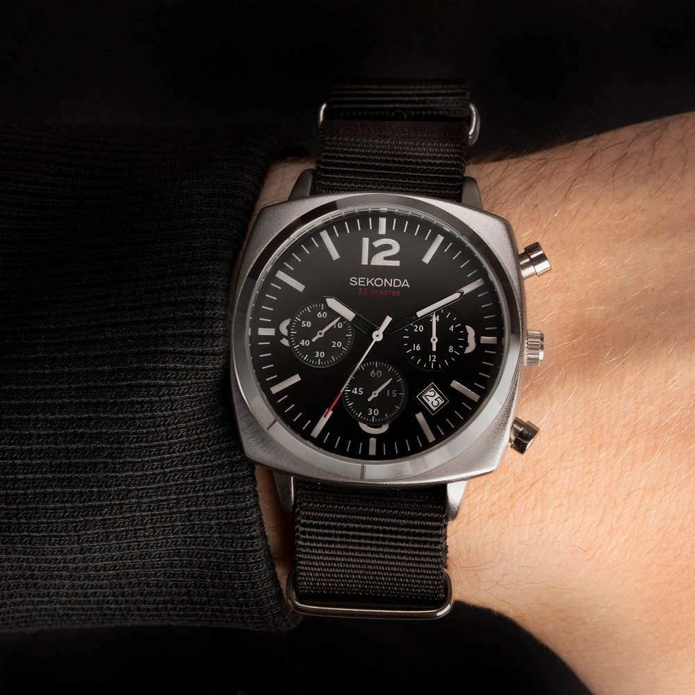 Sekonda Airborne Chronograph Mens Watch 1989
