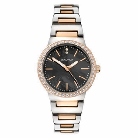 Sekonda Amelia Rose Two Tone Crystal Set Ladies Watch 40493