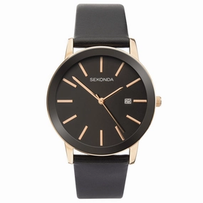 Sekonda Black Strap Mens Watch 1837