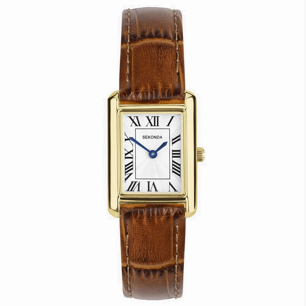 Sekonda Colette Ladies Watch Classsic Collection Brown Strap 40695