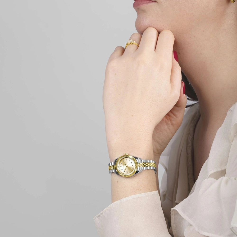 Sekonda Francis Stone Set Champagne Dial Ladies Watch 40690