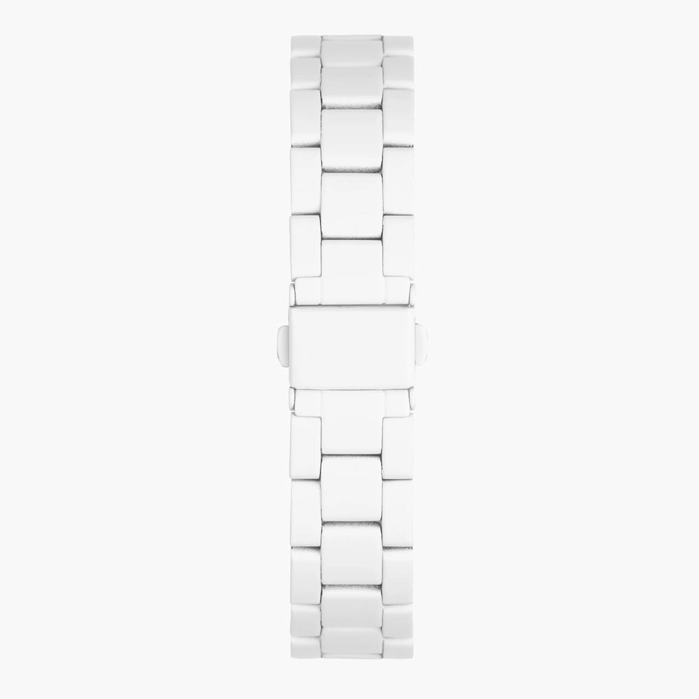 Sekonda Margot White Dial and Stone Set Bezel Ladies Watch 40687