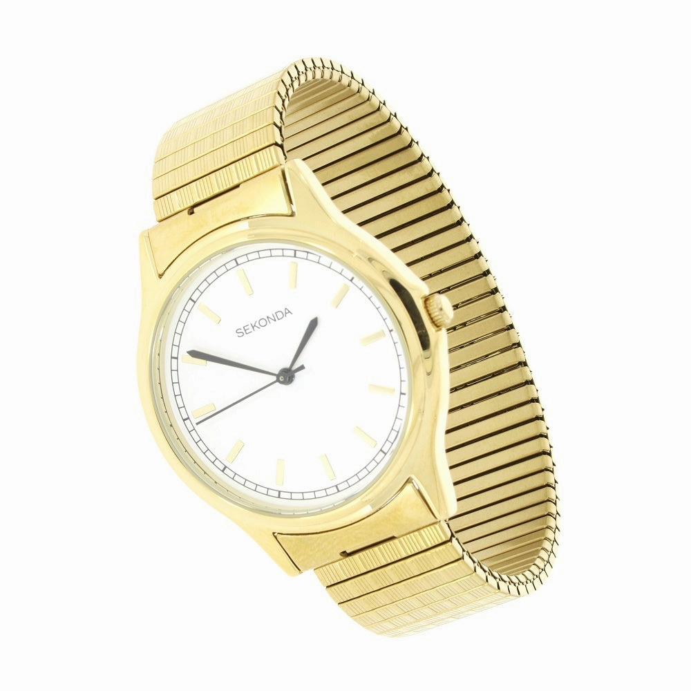 Sekonda Mens Gold Plated Expander Watch 3136B