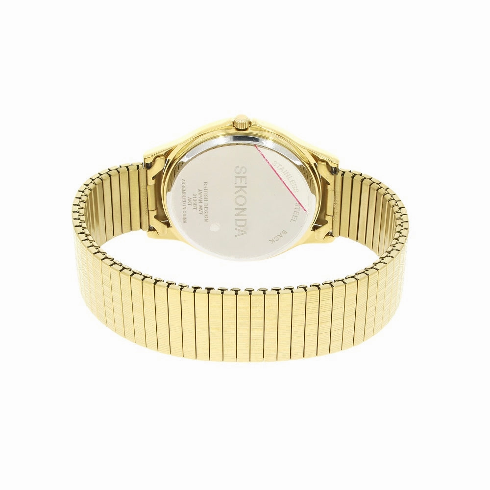 Sekonda Mens Gold Plated Expander Watch 3136B