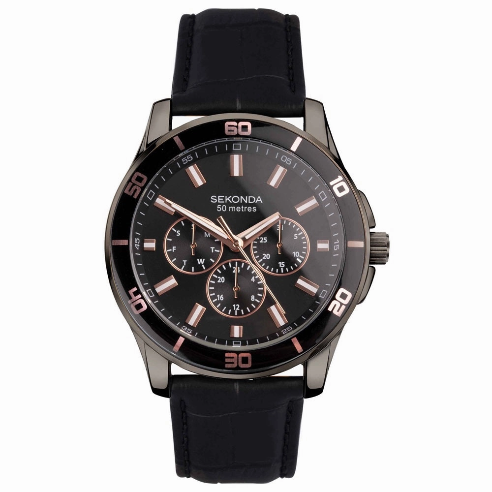 Sekonda Midnight Black Mens Watch 30026