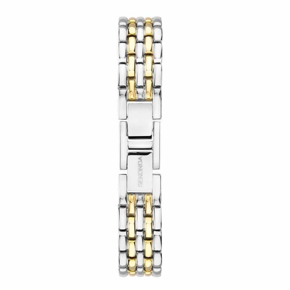 Sekonda Monica Crystal Bezel Ladies Watch Two Tone Bracelet 40640