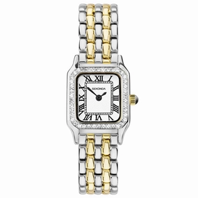 Sekonda Monica Crystal Bezel Ladies Watch Two Tone Bracelet 40640