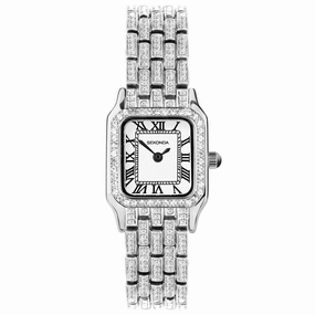 Sekonda Monica Ladies Watch Silver Colour Full Stone Set Bracelet 40660