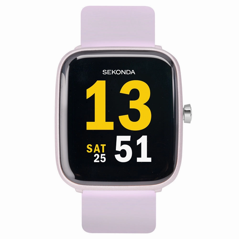 Sekonda Motion Smart Watch Lilac Case Lilac Silicone Strap 30015