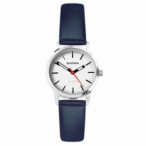 Sekonda Nordic Leather Strap Ladies Watch Blue 40484