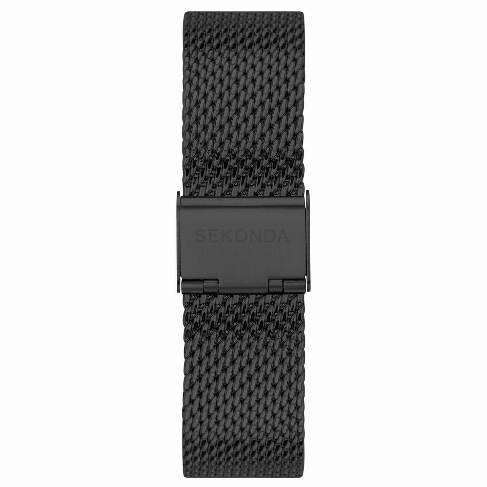 Sekonda Pilot Airborne Chronograph Black Mesh Bracelet Mens Watch 30102