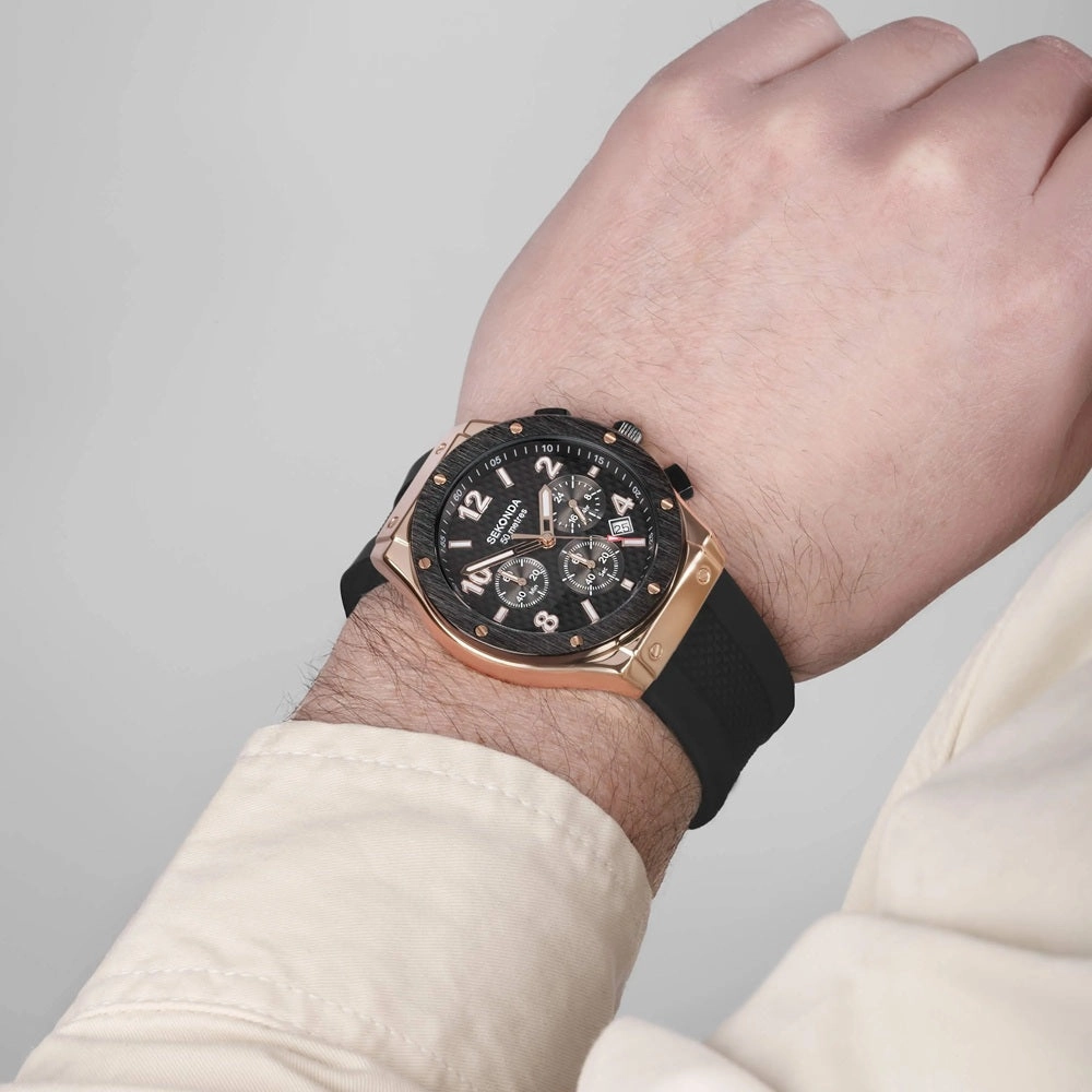 Sekonda Titan Sports Chronograph Silicone Strap Men's Watch 30257