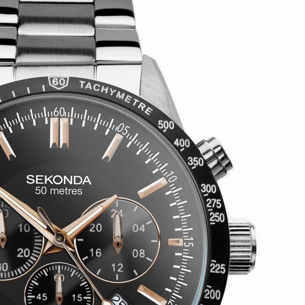 Sekonda Velocity Sports Chronograph Men's Watch Black Dial 30023
