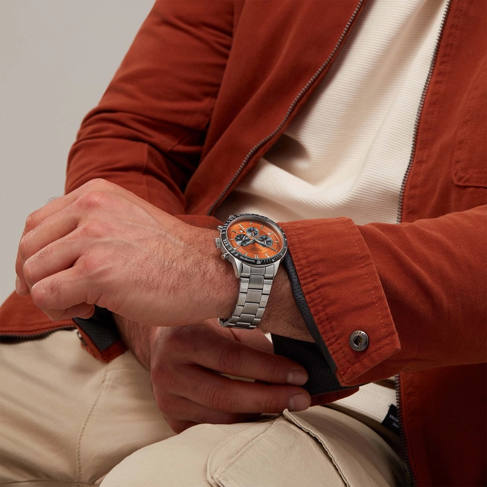 Sekonda Velocity Sports Chronograph Men's Watch Orange Dial 30025