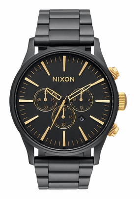 Sentry Chrono - Matte Black / Gold