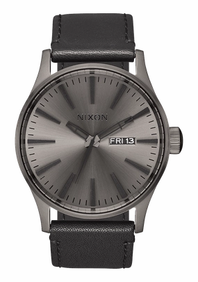 Sentry Leather - Gunmetal / Black