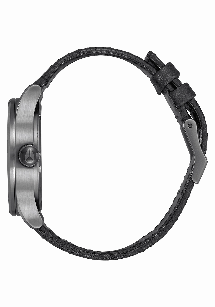 Sentry Leather - Gunmetal / Black