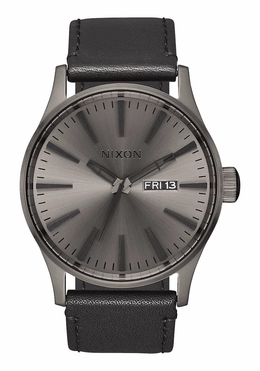 Sentry Leather - Gunmetal / Black