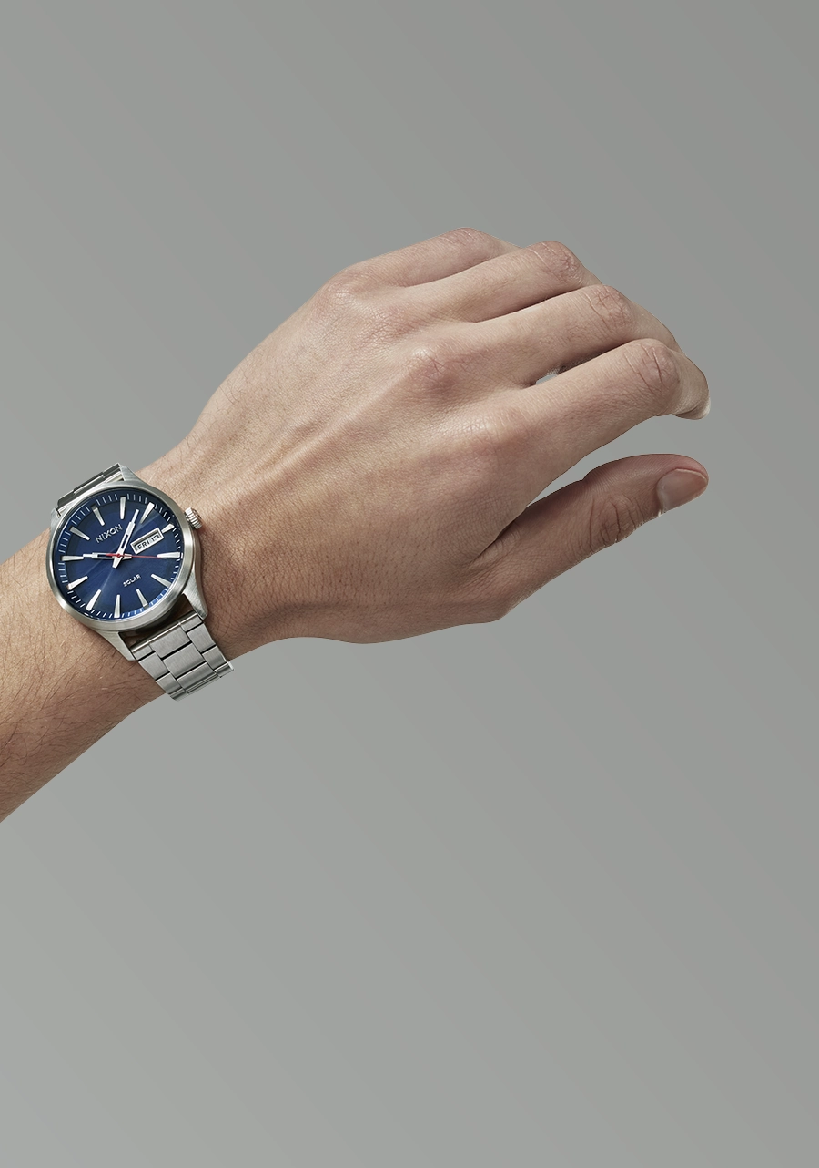 Sentry Solar Stainless Steel - Navy Sunray / Silver