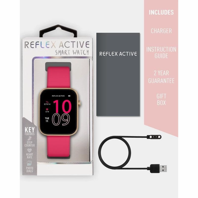 Series 12 Reflex Active Hot Pink Smart Watch