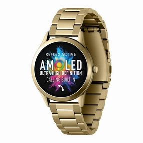 Series 31 Reflex Active Amoled Gold Steel Bracelet Smart Watch