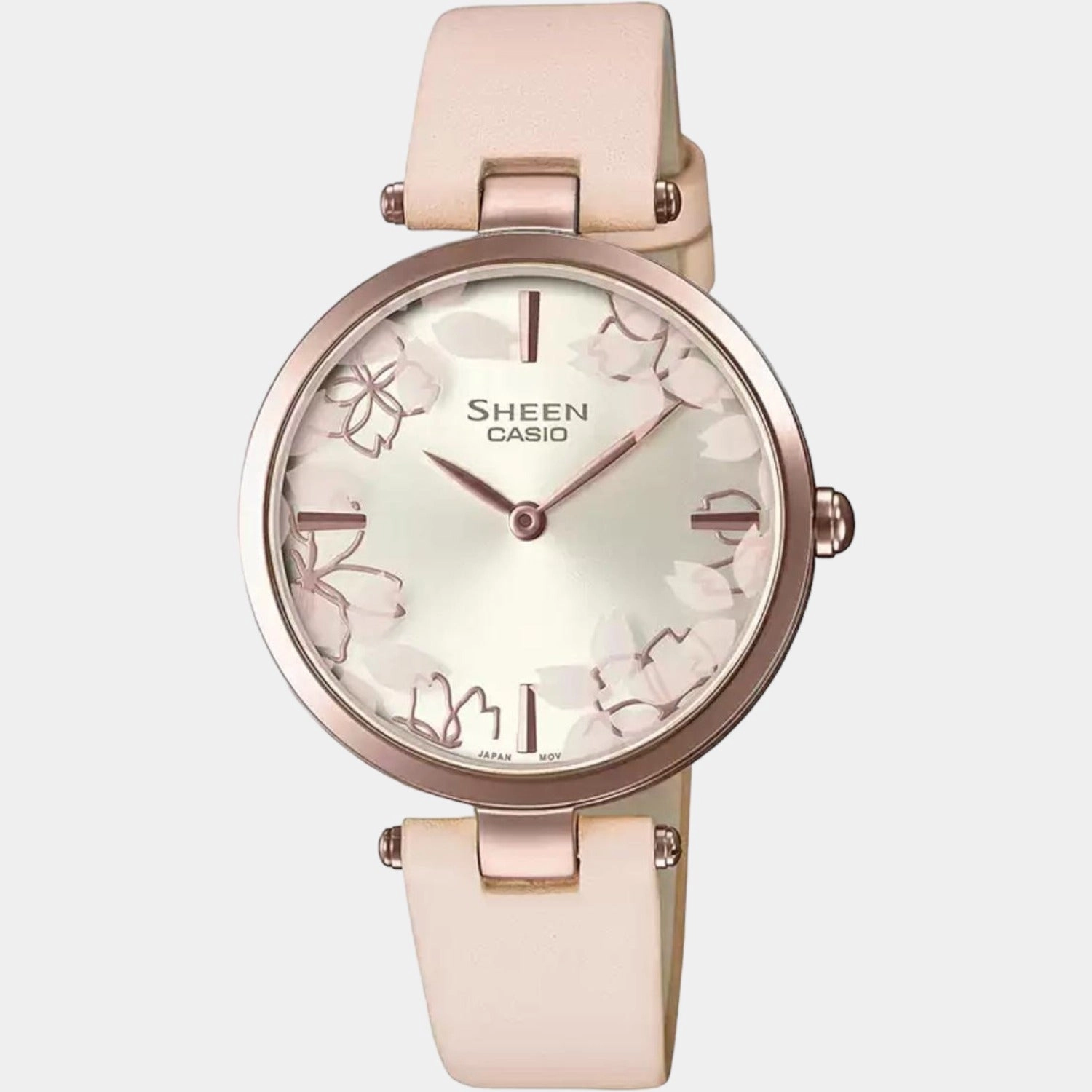 Sheen Women's Analog Leather Watch SH240 - SHE-C110CGL-4AUDF