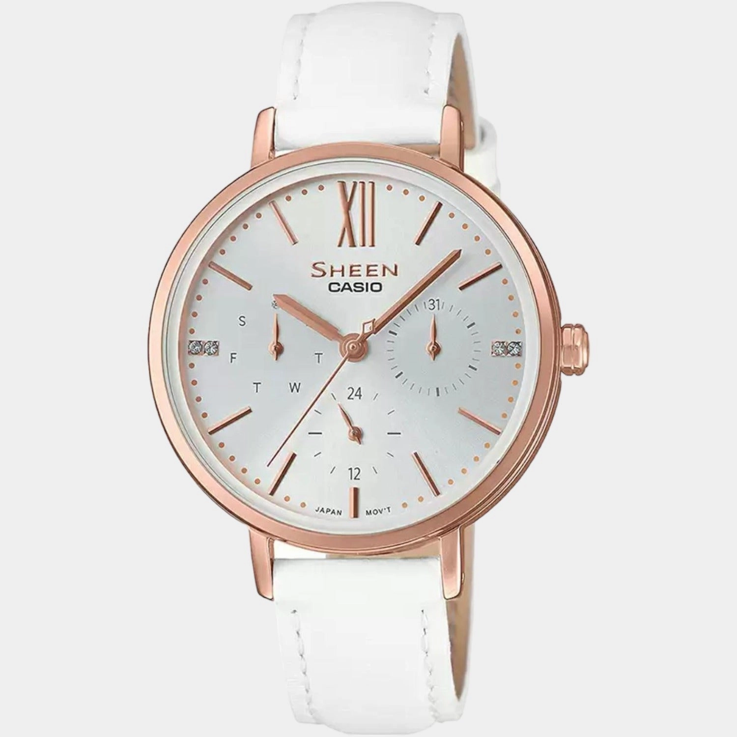 Sheen Women's Chronograph Stainless Steel Watch SX232 - SHE-3064PGL-7AUDF