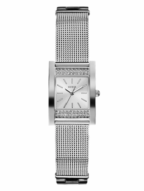 Silver-Tone Mesh Analog Watch