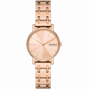 Skagen Women's Watch - Signatur Lille Rose Gold Dial Plated Steel Bracelet | SKW3125