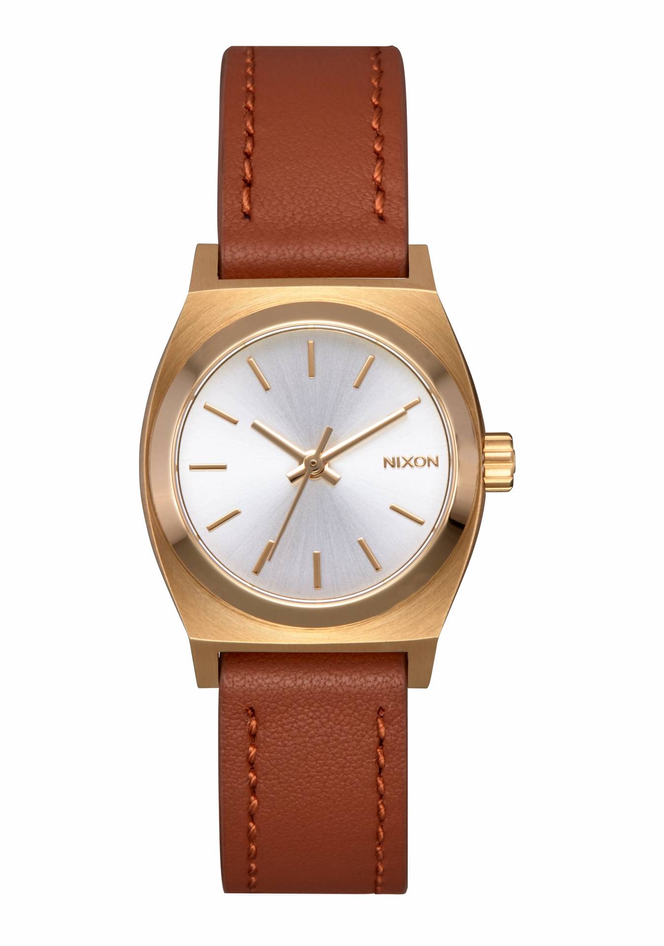 Small Time Teller Leather - Light Gold / White Sunray