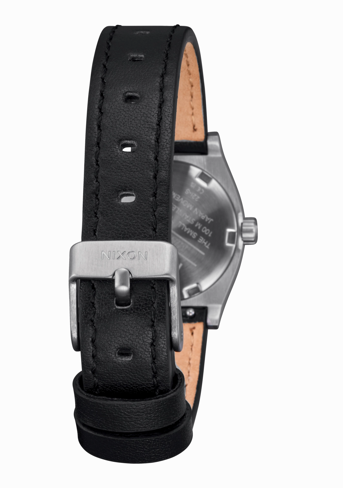 Small Time Teller Leather - Silver / Black