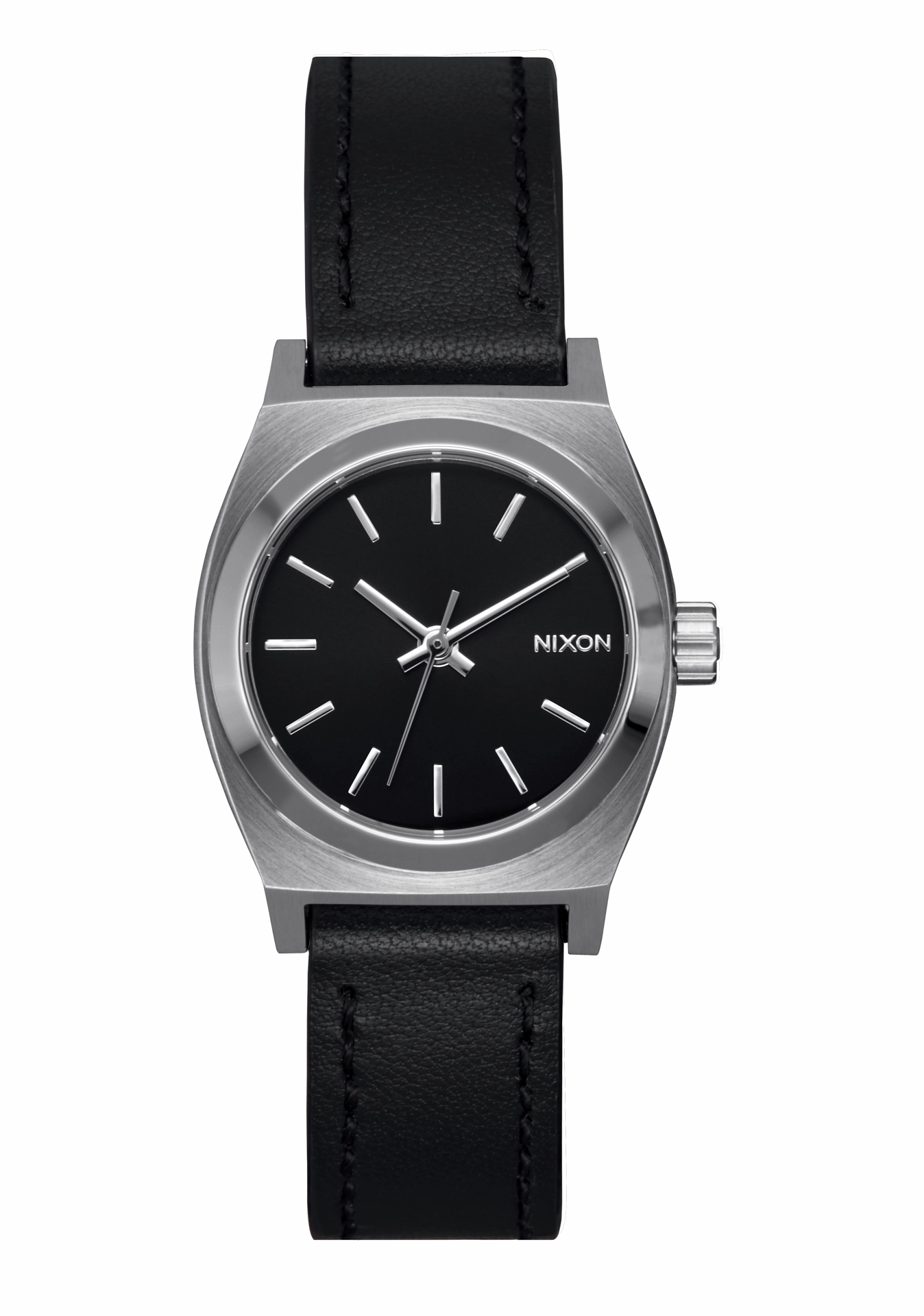 Small Time Teller Leather - Silver / Black