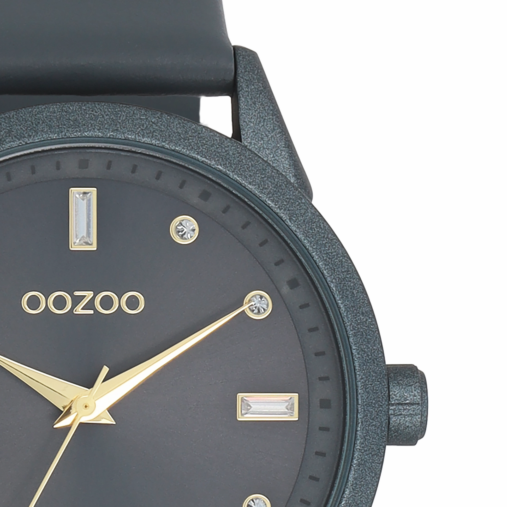 Smoke grey OOZOO watch with leather strap - C11289