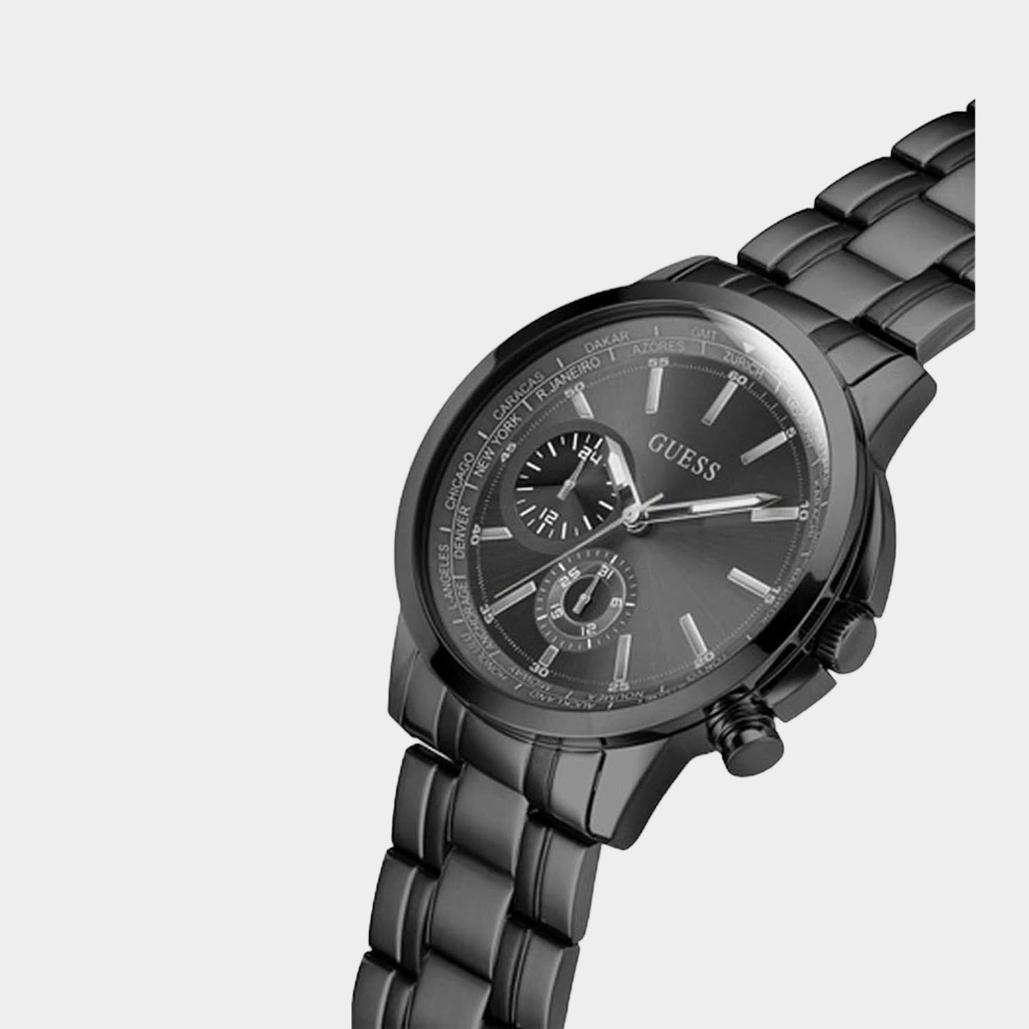 Spec Men's Black Analog Stainless Steel Watch GW0490G3