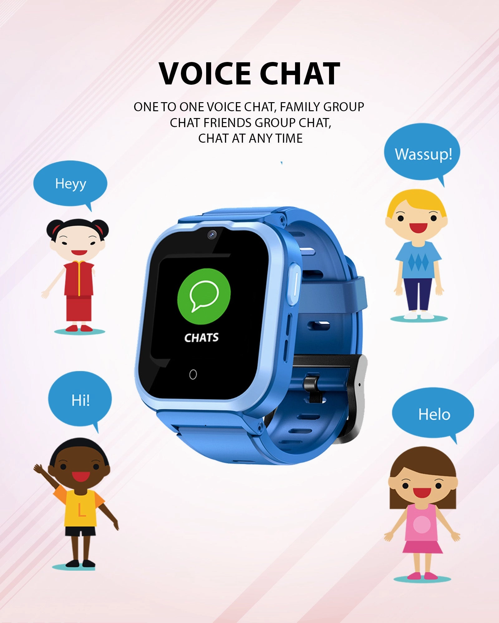 Spiky Cyclops 4g Voice Calling Kids Smartwatch