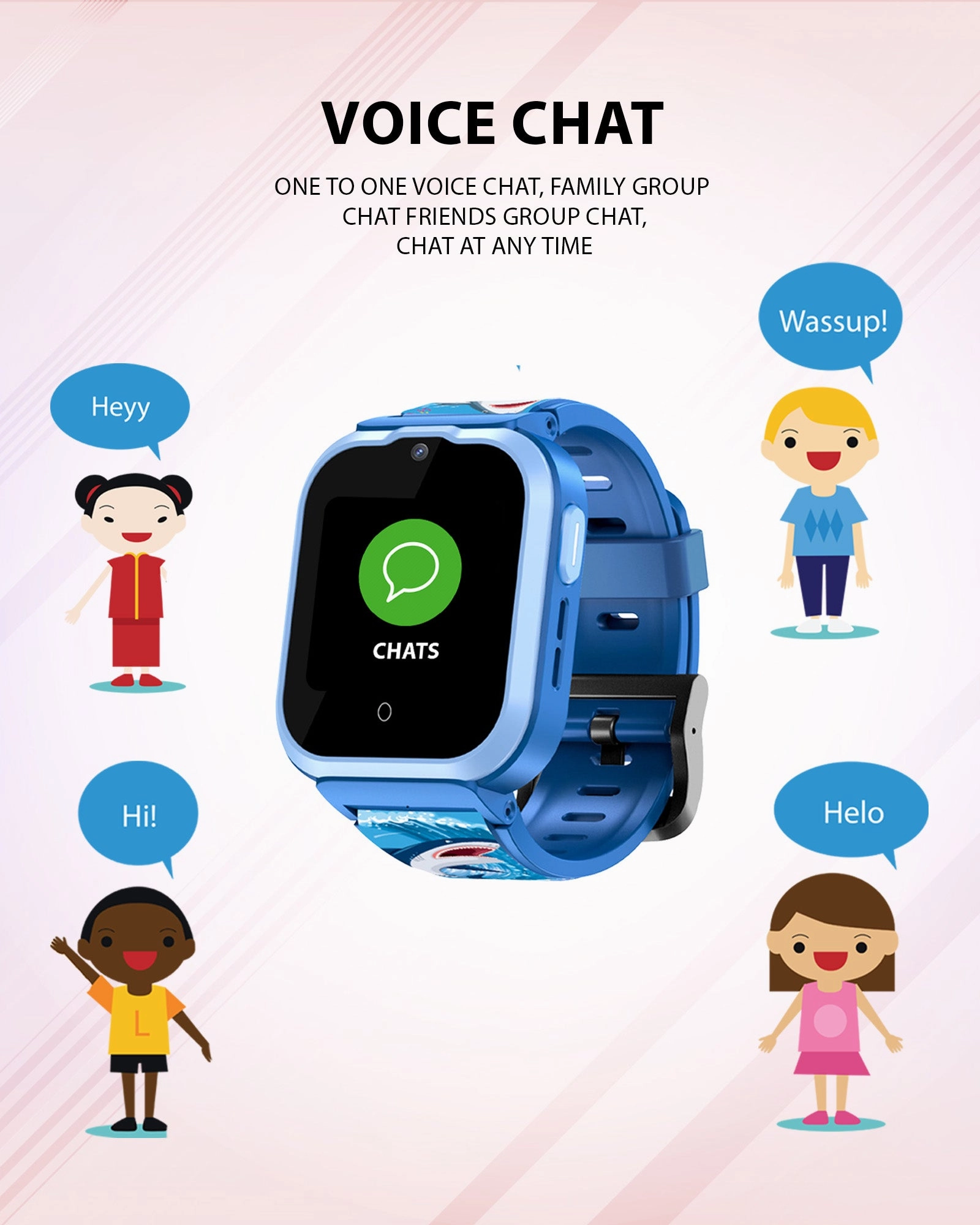 Spiky Cyclops 4g Voice Calling Kids Smartwatch