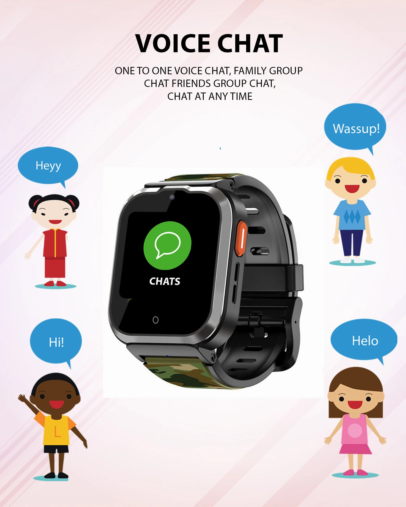 Spiky Cyclops 4g Voice Calling Kids Smartwatch