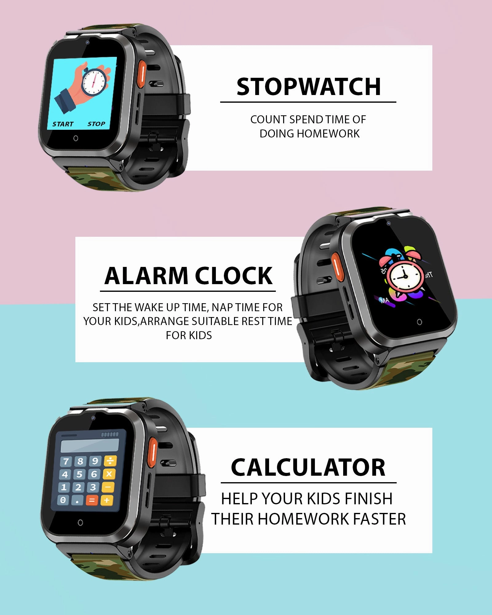 Spiky Cyclops 4g Voice Calling Kids Smartwatch
