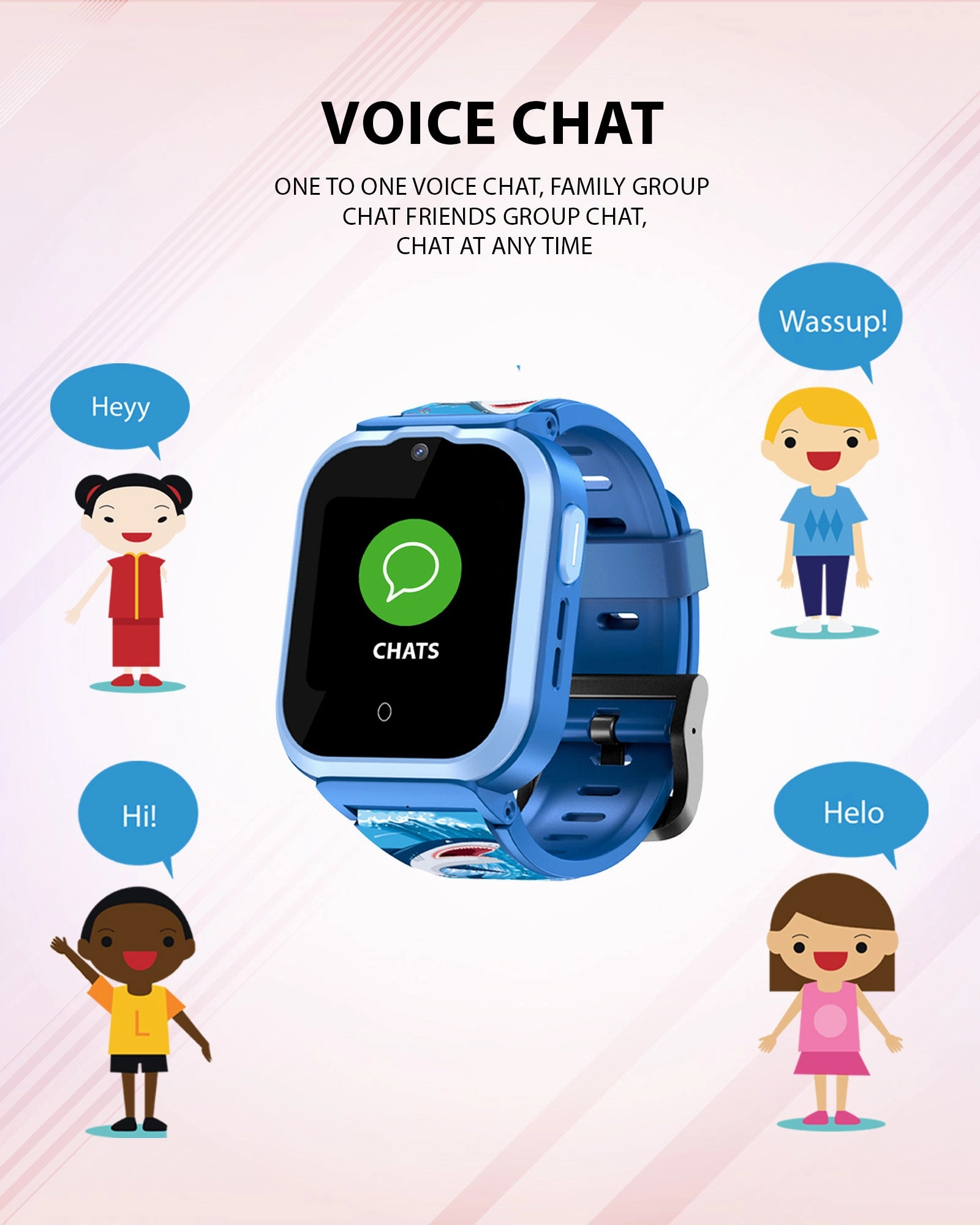 Spiky Cyclops 4g Voice Calling Kids Smartwatch