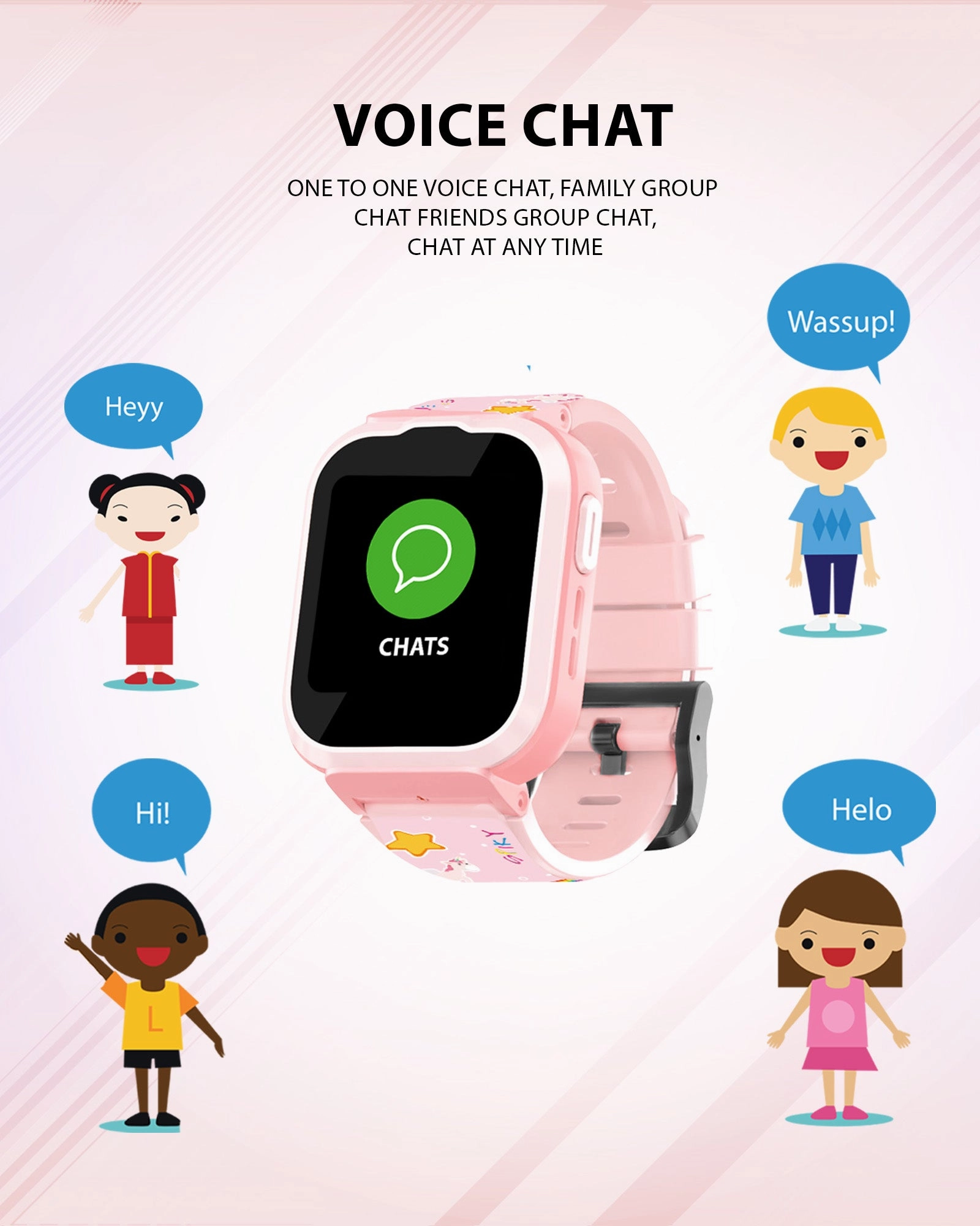 Spiky Cyclops 4g Voice Calling Kids Smartwatch