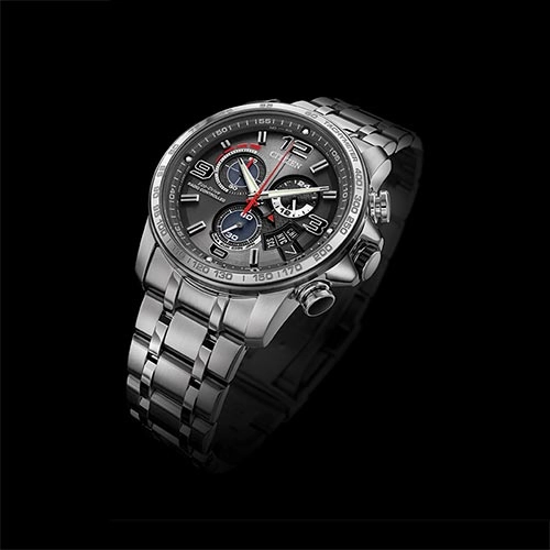 Stainless Chrono Time A-T Watch