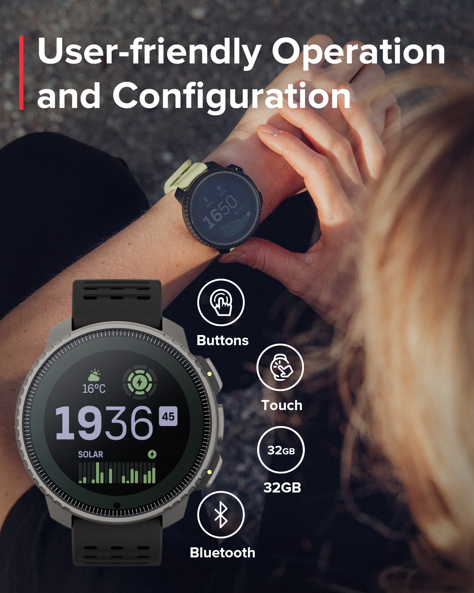 SUUNTO VERTICAL Titanium Solar Black