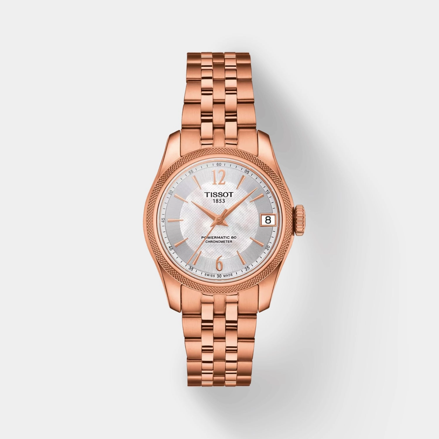 T-Classic Ballade Powermatic Women Automatic Mother Of Pearl Dial Analog Stainless Steel Watch T1082083311700